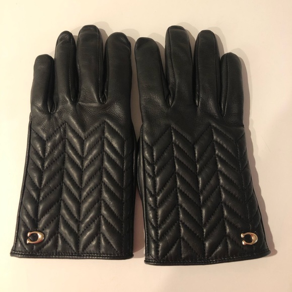 Coach leather gloves - Picture 1 of 6
